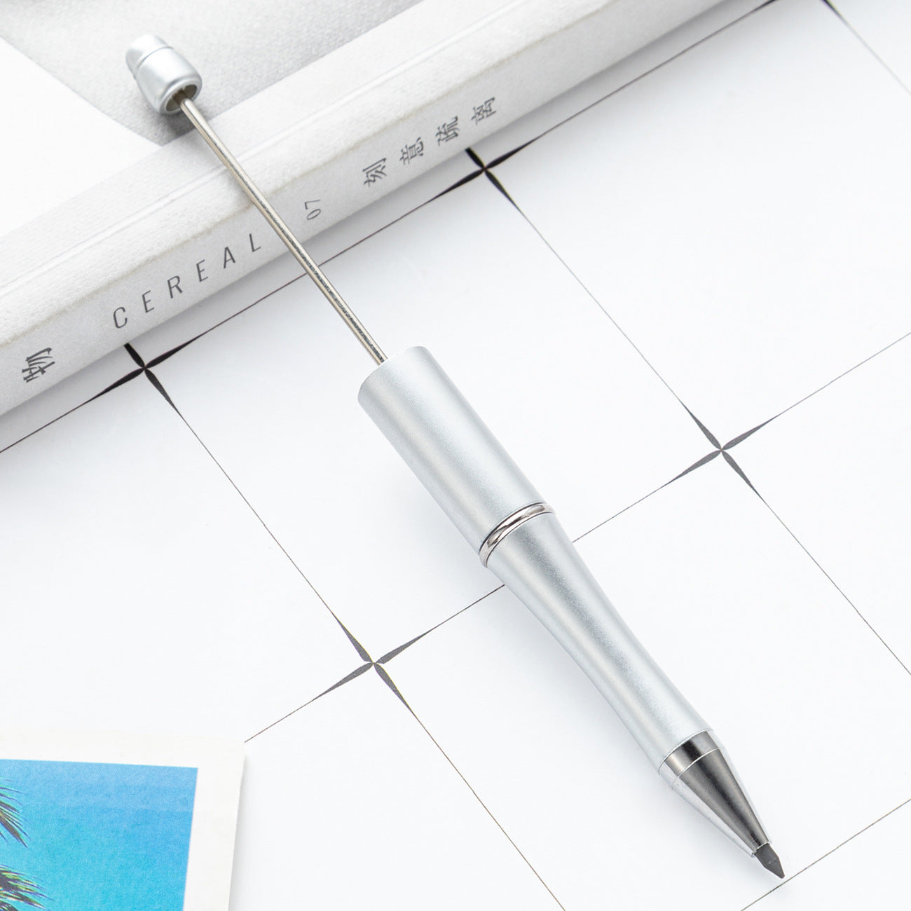 No sharpening, eternal writing can't finish pencil creative DIY plastic beaded pencil wholesale painting writing is not easy to break pencil