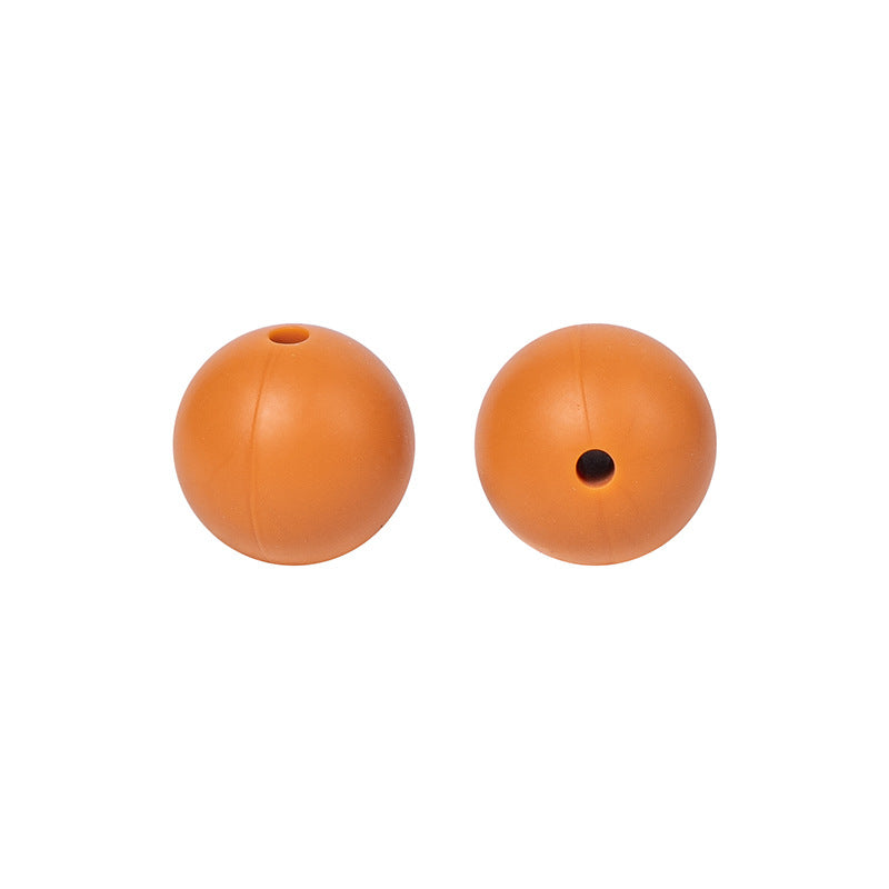 9 Mm Food Grade Silicone Beads Colored Round Loose Beads Handmade DIY Beaded Bracelet Pacifier Chain Accessories Spot Wholesale #51-98
