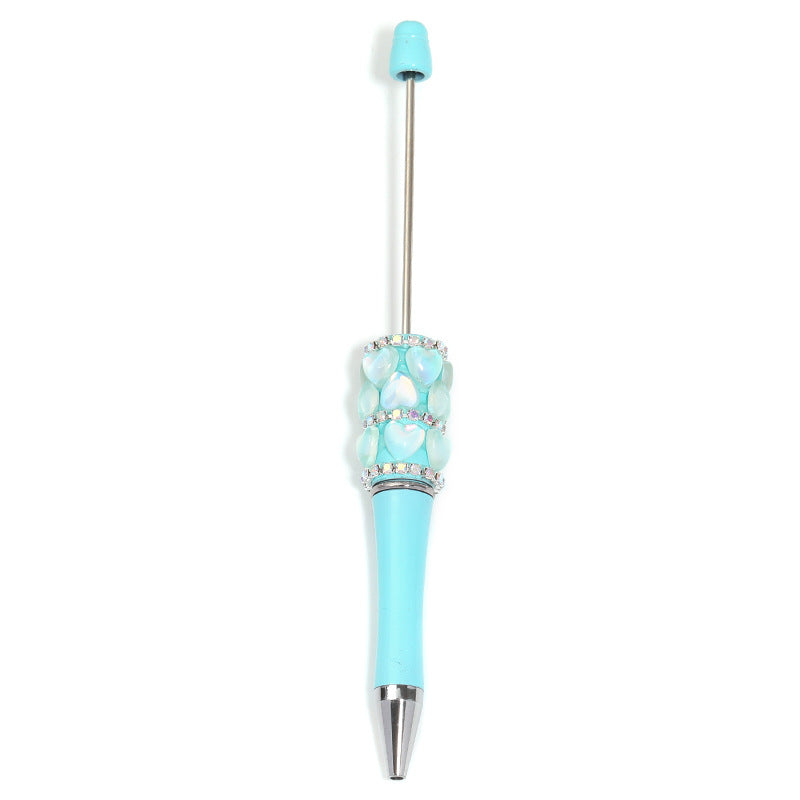 Cross-border new love bead pen cartoon creative DIY ballpoint pen neutral pen handmade full diamond bead pen