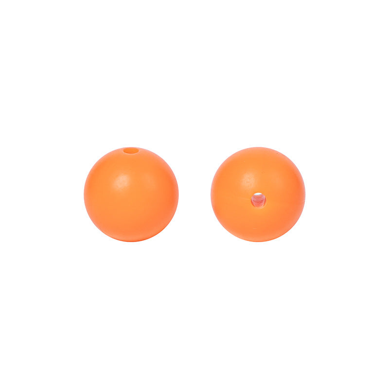 9 Mm Food Grade Silicone Beads Colored Round Loose Beads Handmade DIY Beaded Bracelet Pacifier Chain Accessories Spot Wholesale