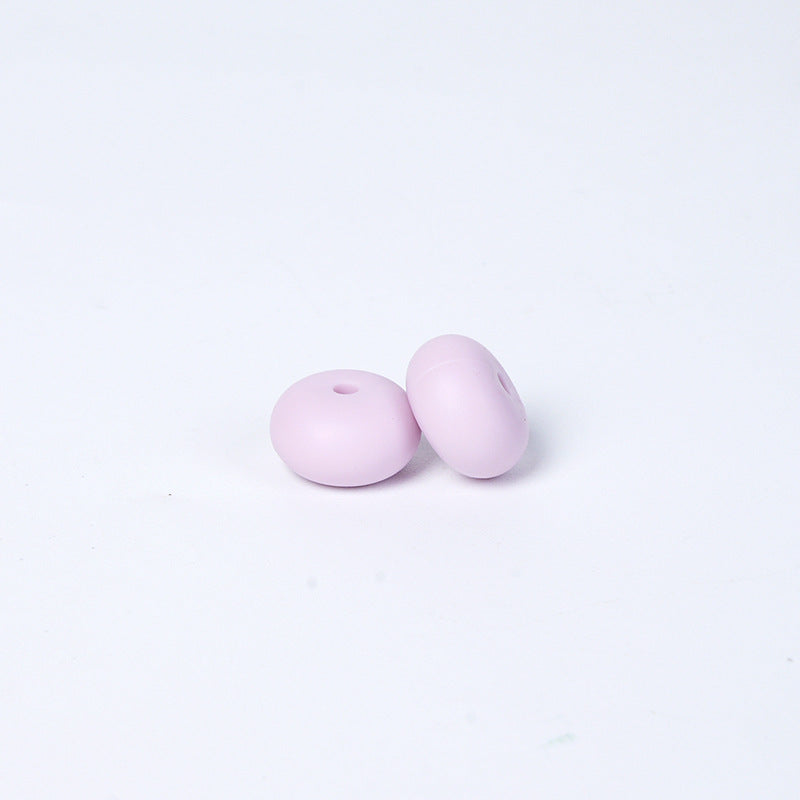 Spot 14mm Small Abacus Beads Food Grade Silicone Beads DIY Men's and Women's Jewelry Necklaces Oval Beads Wholesale