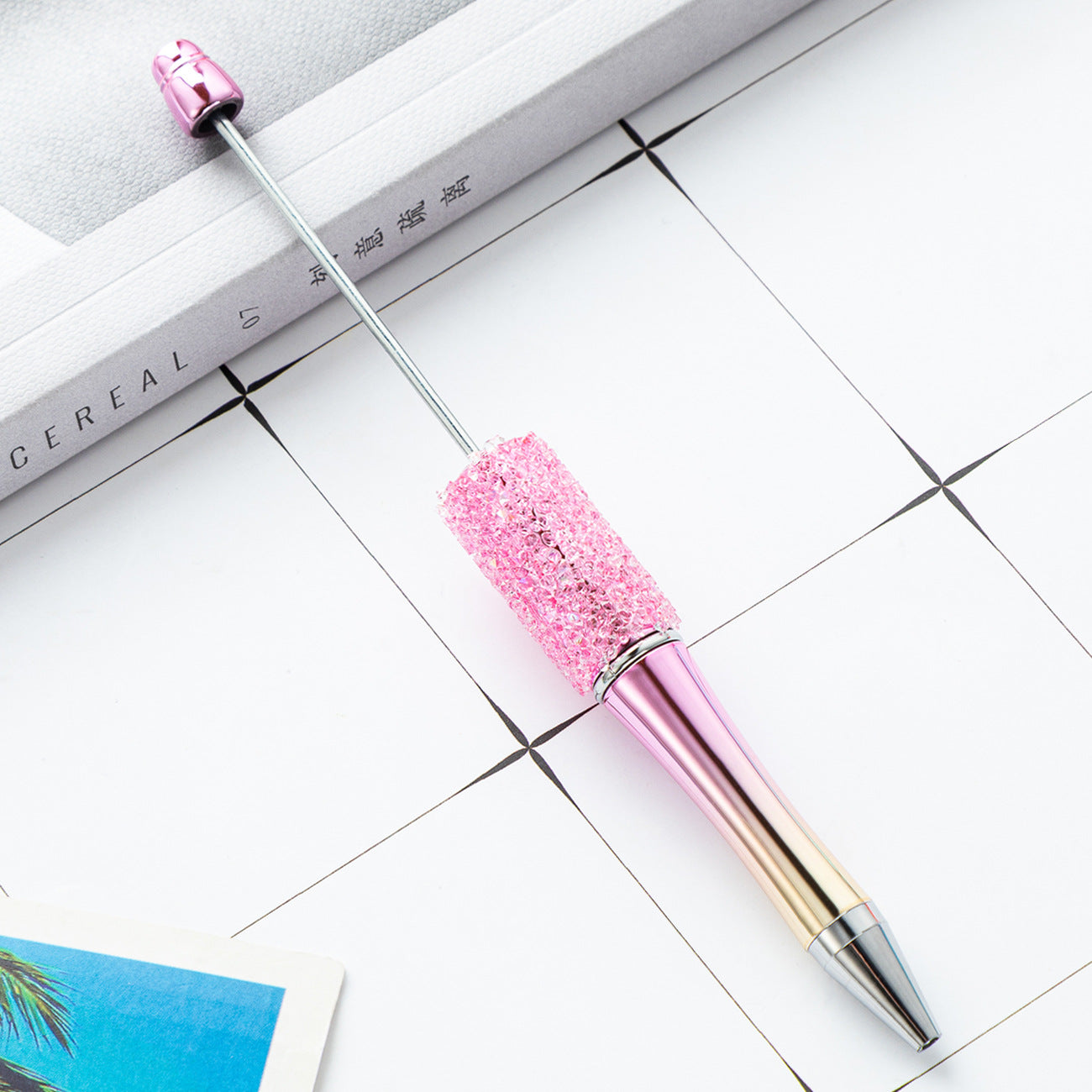 Creative multi-color sugar bead pen new gypsy diamond pen handmade DIY bead pen advertising gift ballpoint pen