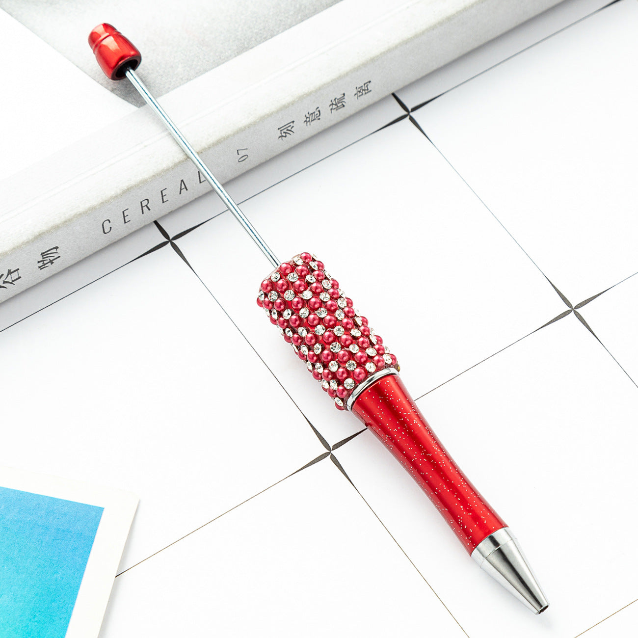 New diamond bead pen spot wholesale creative hand sticker diamond bead pen multi-color bag diamond ballpoint pen