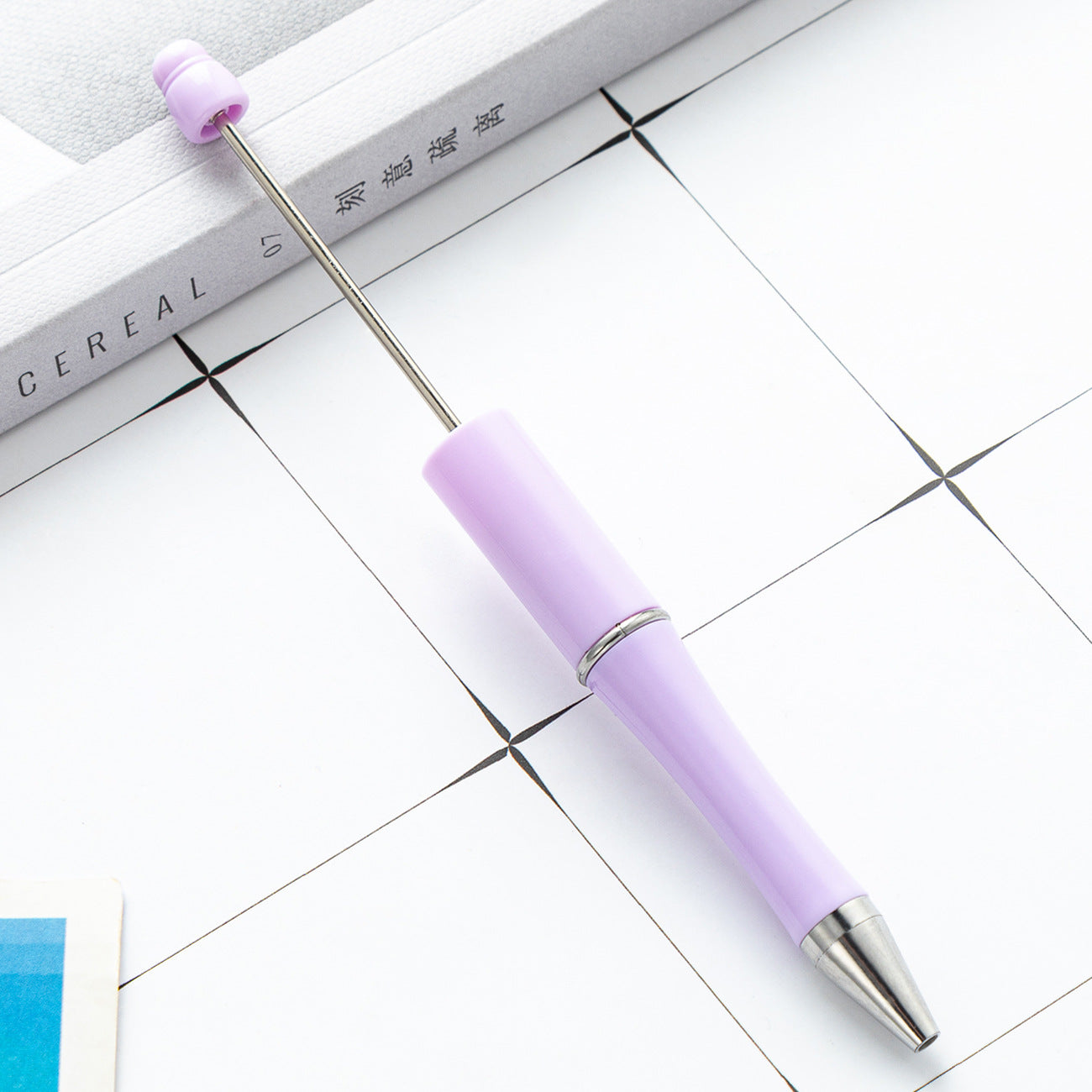 Bead pen, spot wholesale creative DIY plastic bead pen ballpoint pen printable plastic bead pen