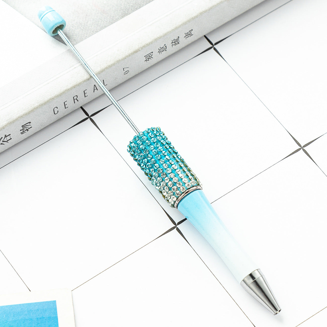 New diamond bead pen spot wholesale creative hand sticker diamond bead pen multi-color bag diamond ballpoint pen