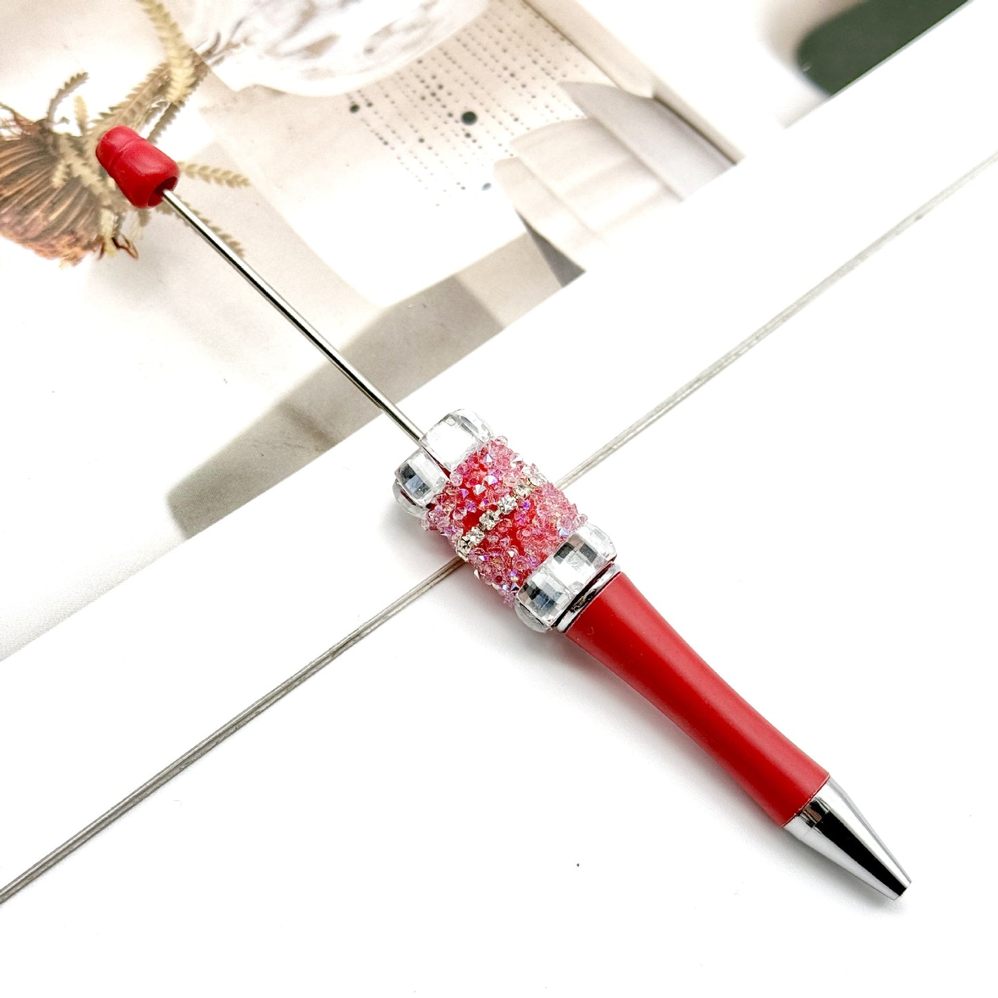 New DIY sugar bead pen, large sugar cube diamond sugar rhinestone heavy industry ballpoint pen premium advertising gift pen