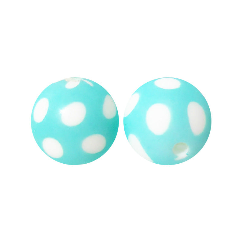 15mm Leopard Print Silicone Beads - Water Transfer Printed Daisy Round Beads for DIY Jewelry, Bead Pens, Loose Beads Wholesale #51-100