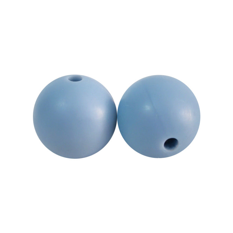 9 Mm Food Grade Silicone Beads Colored Round Loose Beads Handmade DIY Beaded Bracelet Pacifier Chain Accessories Spot Wholesale #51-98