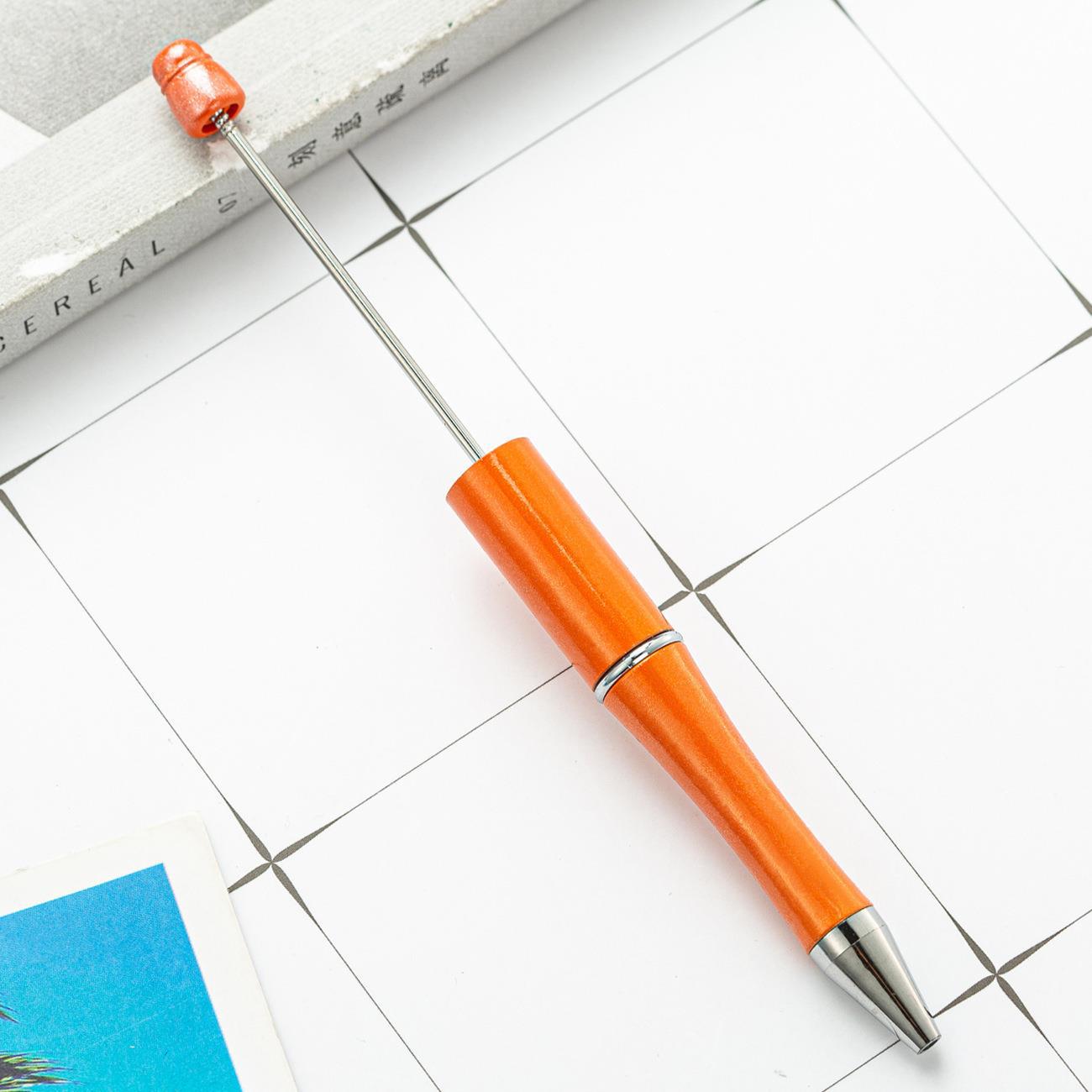 Bead pen, spot wholesale creative DIY plastic bead pen ballpoint pen printable plastic bead pen