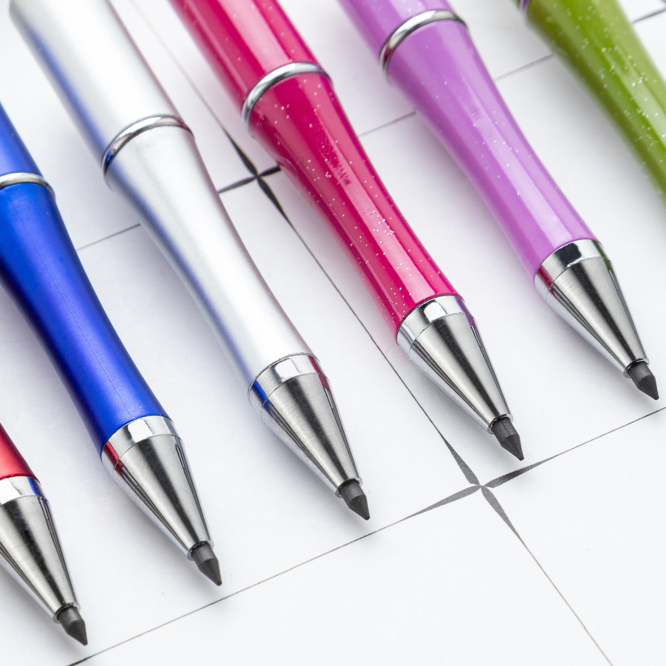 No sharpening, eternal writing can't finish pencil creative DIY plastic beaded pencil wholesale painting writing is not easy to break pencil
