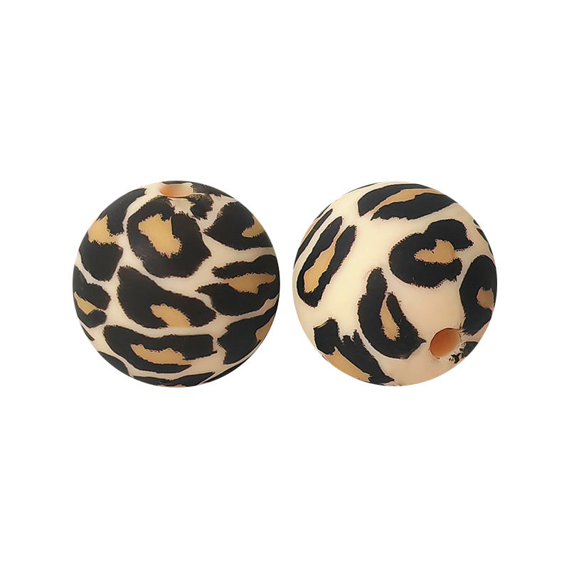 15mm silicone beads water transfer beads DIY jewelry bead pen loose beads wholesale