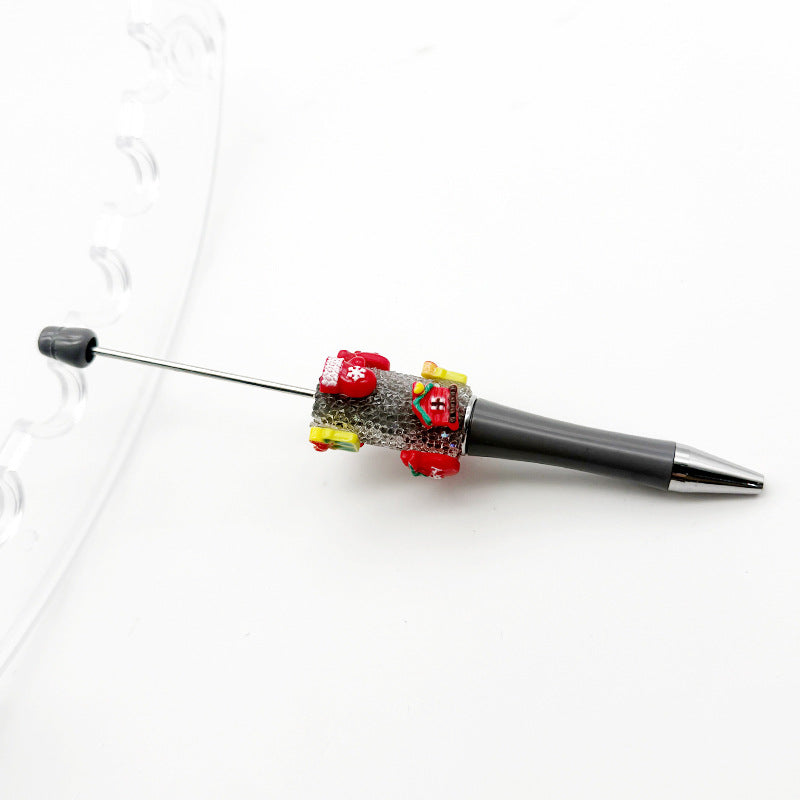 Cross-border Christmas gift box, gloves, lucky bag, bead pen DIY pure rhinestone gypsy sugar pen, Christmas gift pen