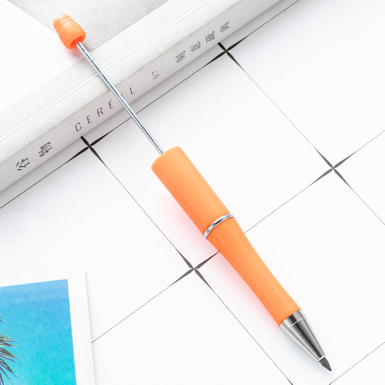 No sharpening, eternal writing can't finish pencil creative DIY plastic beaded pencil wholesale painting writing is not easy to break pencil