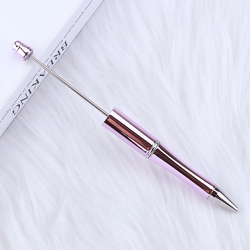 New UV electroplated bead pen multi-color spinning ballpoint pen business office gift pen cross-border hot-selling spot wholesale