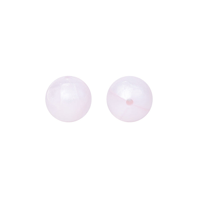 9 Mm Food Grade Silicone Beads Colored Round Loose Beads Handmade DIY Beaded Bracelet Pacifier Chain Accessories Spot Wholesale #51-98