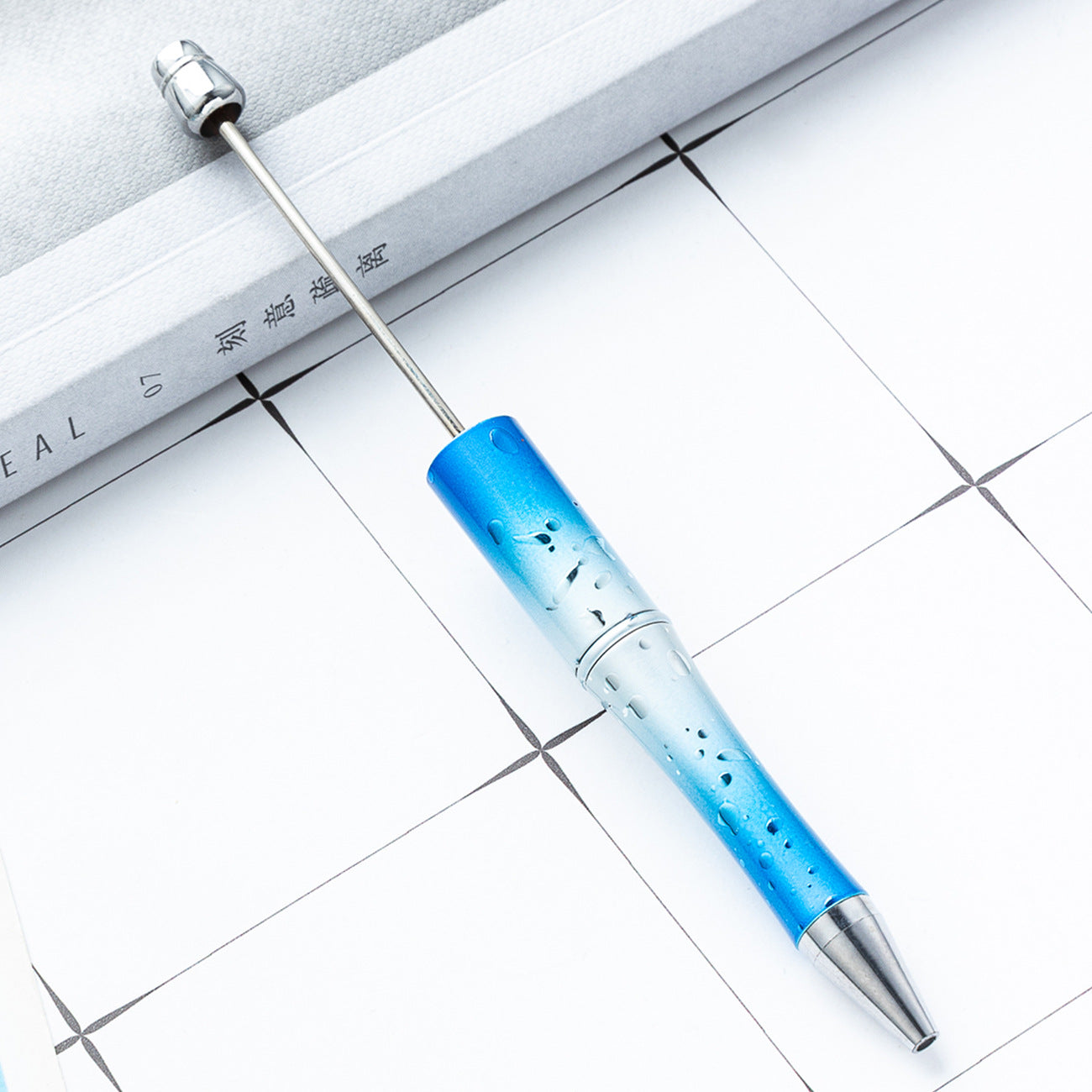 New DIY starry sky bead pen UV electroplating beaded ballpoint pen starry sky sequins gradual change bead pen manufacturers wholesale