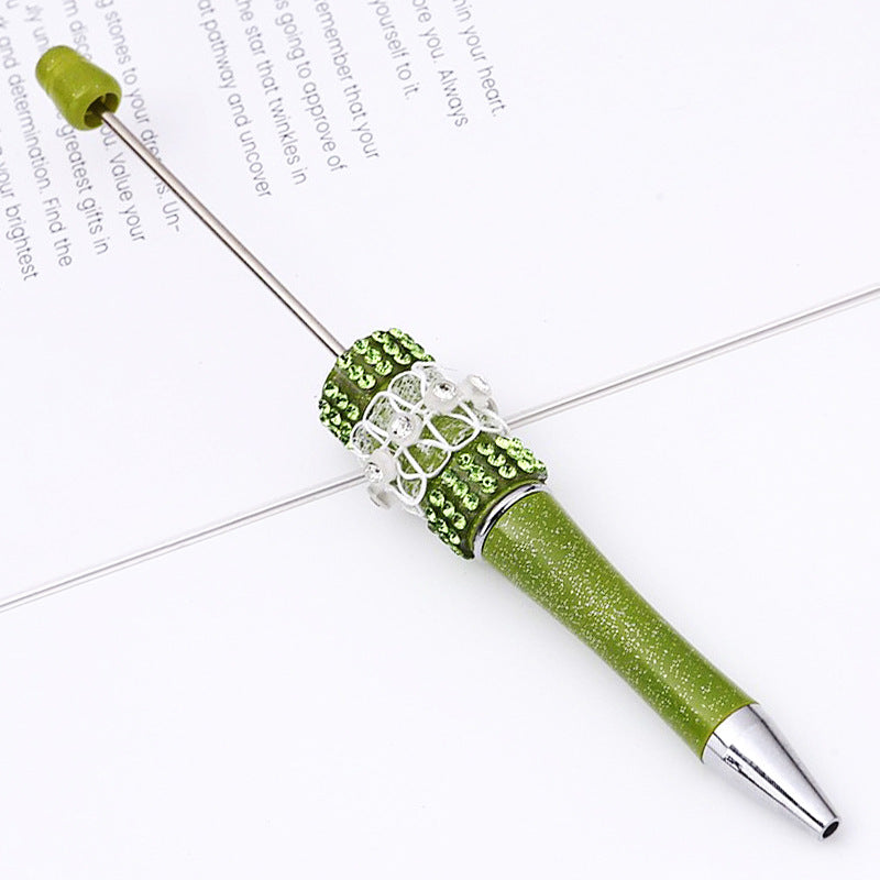 DIY diamond bead pen creative butterfly mesh yarn handmade sticker diamond bead pen, girl heart ballpoint pen spot wholesale