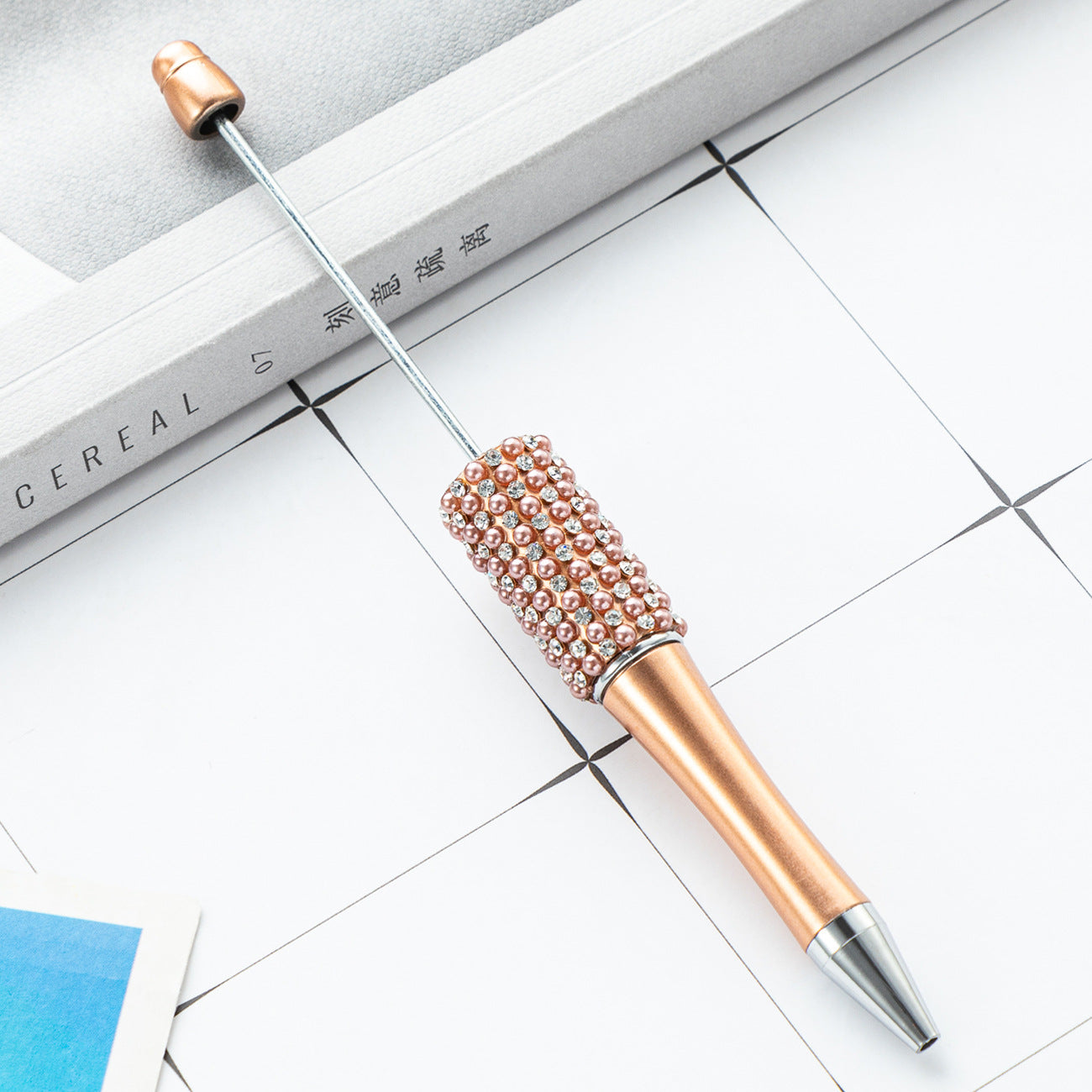 New diamond bead pen spot wholesale creative hand sticker diamond bead pen multi-color bag diamond ballpoint pen