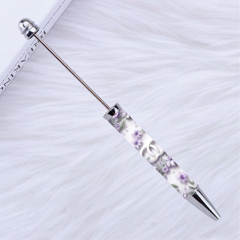 DIY design pen, inspirational encouragement praise cartoon character pattern printing bead pen Moe grain pen spot