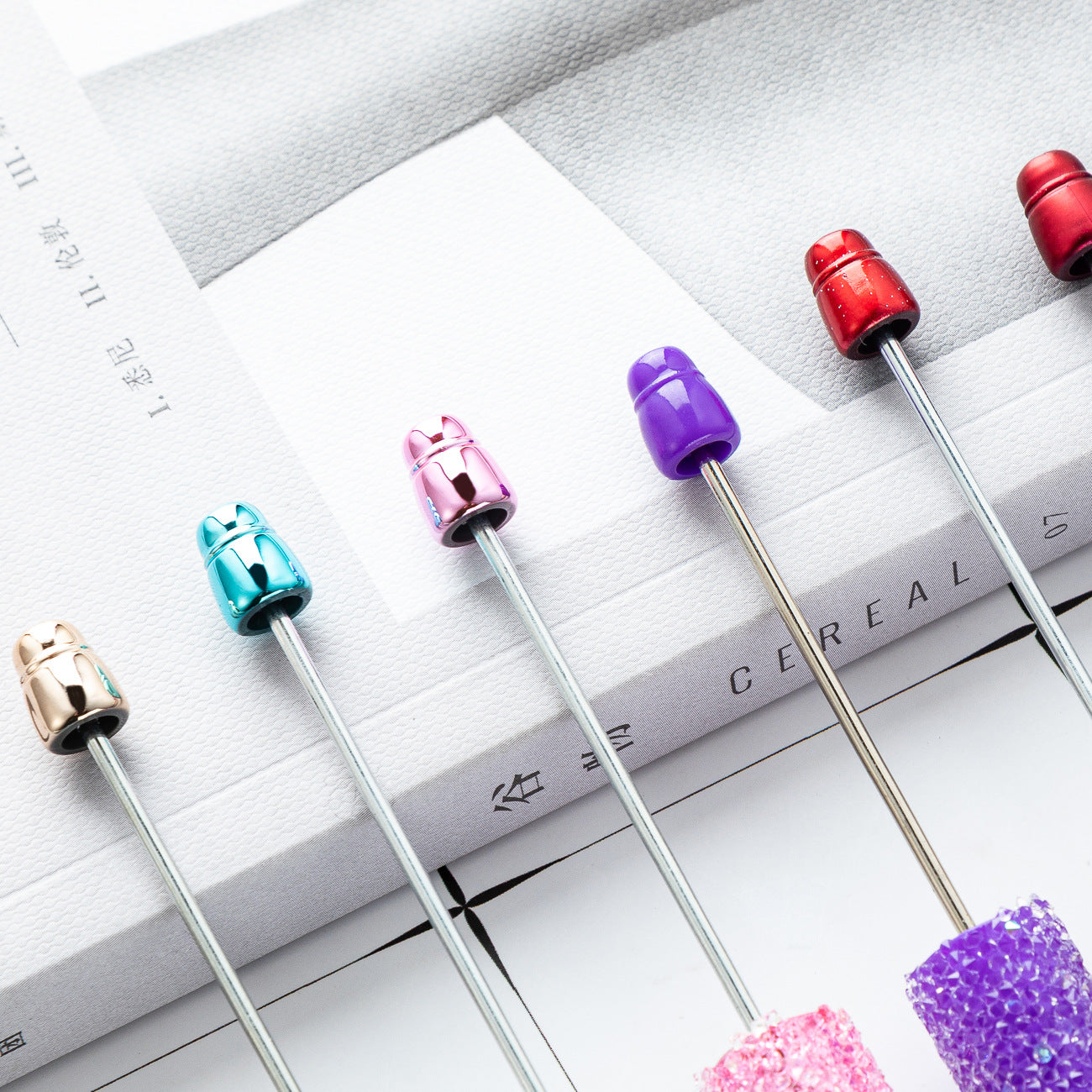Creative multi-color sugar bead pen new gypsy diamond pen handmade DIY bead pen advertising gift ballpoint pen