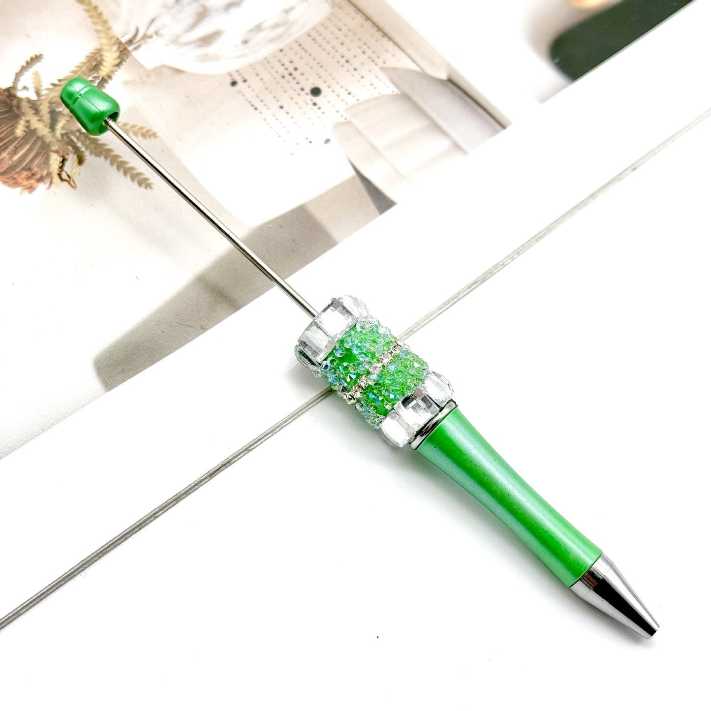 New DIY sugar bead pen, large sugar cube diamond sugar rhinestone heavy industry ballpoint pen premium advertising gift pen