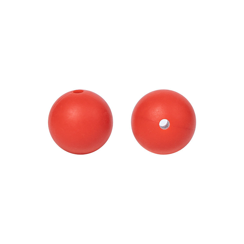 9 Mm Food Grade Silicone Beads Colored Round Loose Beads Handmade DIY Beaded Bracelet Pacifier Chain Accessories Spot Wholesale #51-98