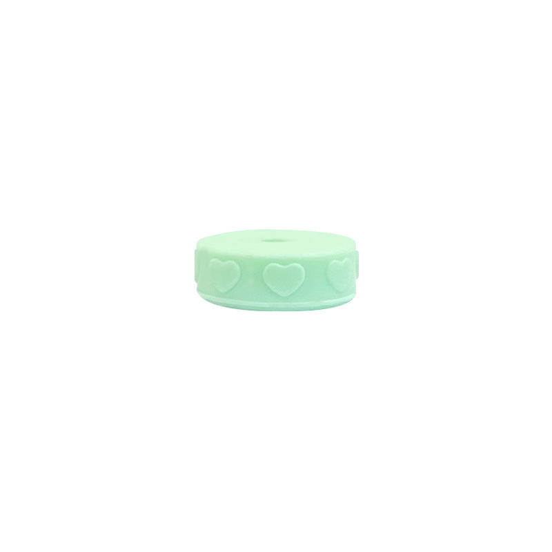Wholesale Price New Love Edge 12mm Silicone Beads DIY Handmade Bead Pen Keychain Necklace Accessories