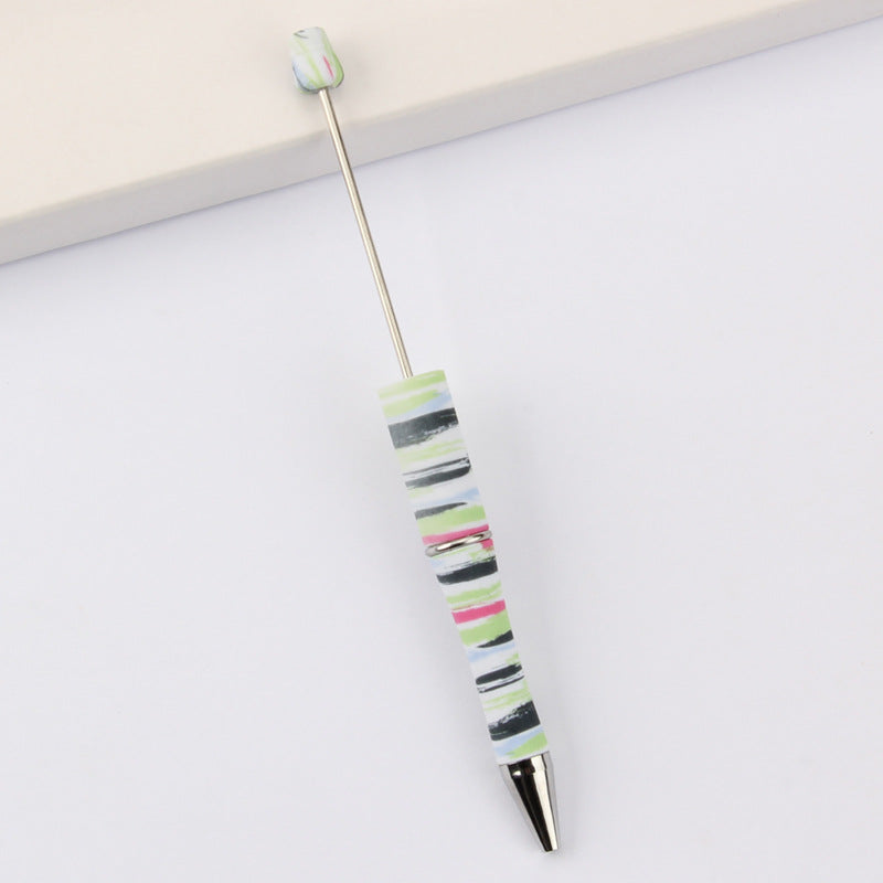 DIY bead pen printing pattern creative plastic beading puzzle leopard print floral cow tiger pattern bead pen wholesale