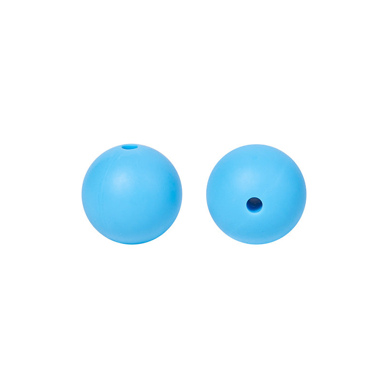 9 Mm Food Grade Silicone Beads Colored Round Loose Beads Handmade DIY Beaded Bracelet Pacifier Chain Accessories Spot Wholesale