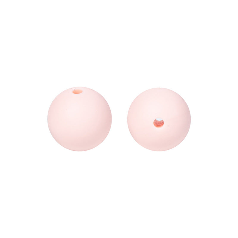 9 Mm Food Grade Silicone Beads Colored Round Loose Beads Handmade DIY Beaded Bracelet Pacifier Chain Accessories Spot Wholesale #51-98