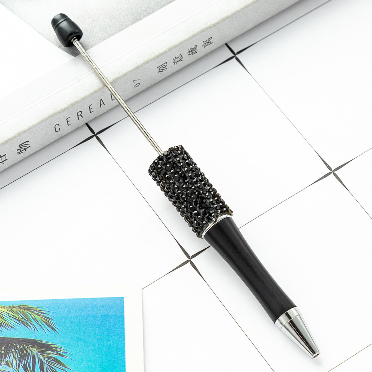 New diamond bead pen spot wholesale creative hand sticker diamond bead pen multi-color bag diamond ballpoint pen