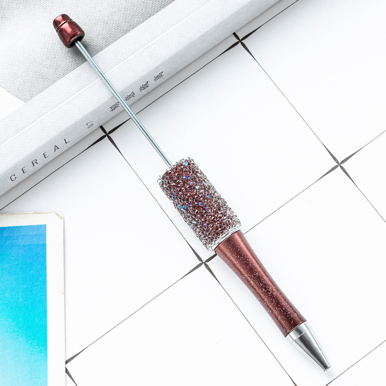 Creative multi-color sugar bead pen new gypsy diamond pen handmade DIY bead pen advertising gift ballpoint pen