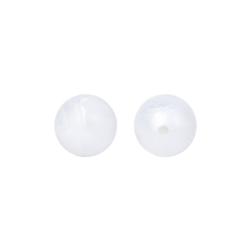 9 Mm Food Grade Silicone Beads Colored Round Loose Beads Handmade DIY Beaded Bracelet Pacifier Chain Accessories Spot Wholesale