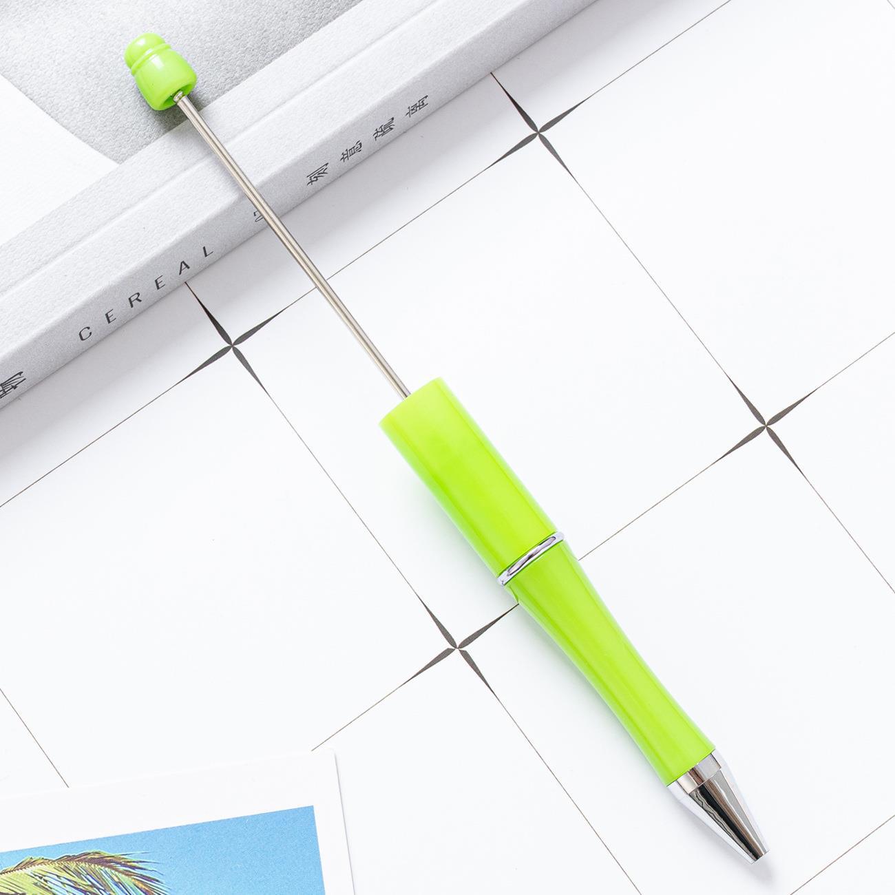 Bead pen, spot wholesale creative DIY plastic bead pen ballpoint pen printable plastic bead pen