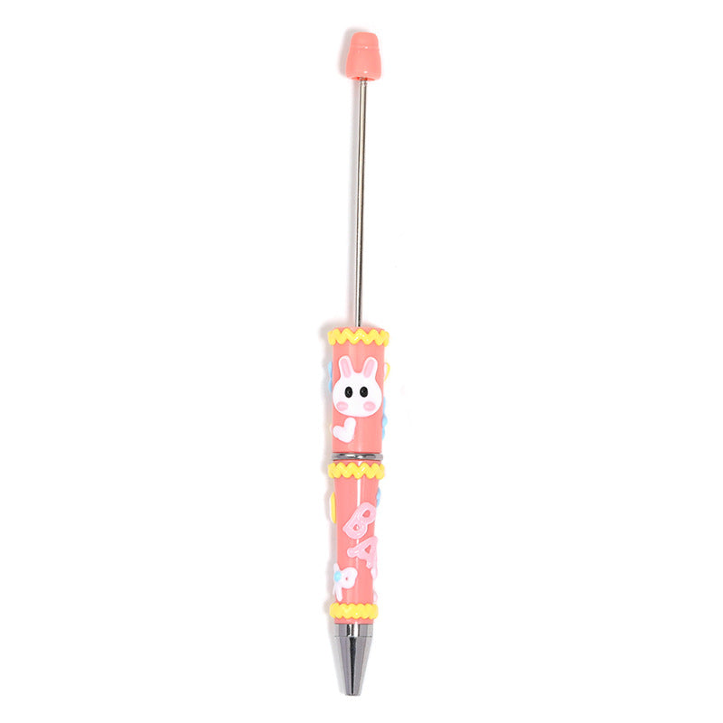 New color cartoon hand-drawn bead pen simple high-end DIY bead pen cartoon cute painted cute pen