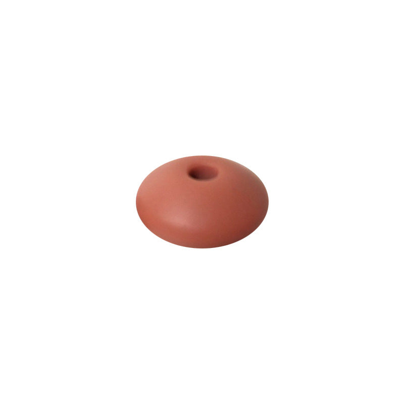 Spot Silicone Beads European and American Jewelry 12mm Small Beads DIY Necklace Beaded Oval Lentil Loose Beads Wholesale #101-137