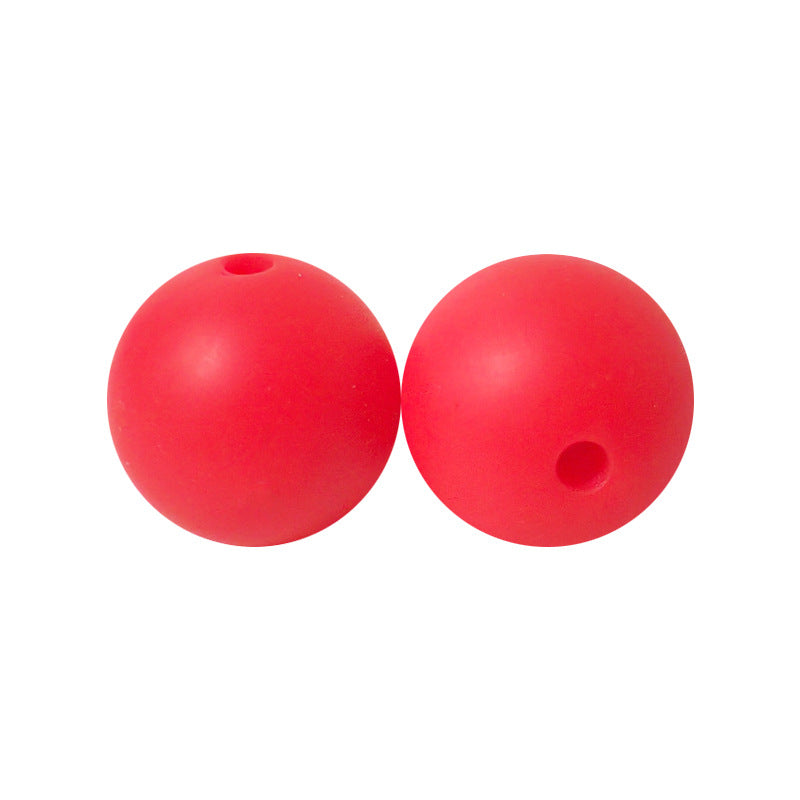 9 Mm Food Grade Silicone Beads Colored Round Loose Beads Handmade DIY Beaded Bracelet Pacifier Chain Accessories Spot Wholesale #51-98