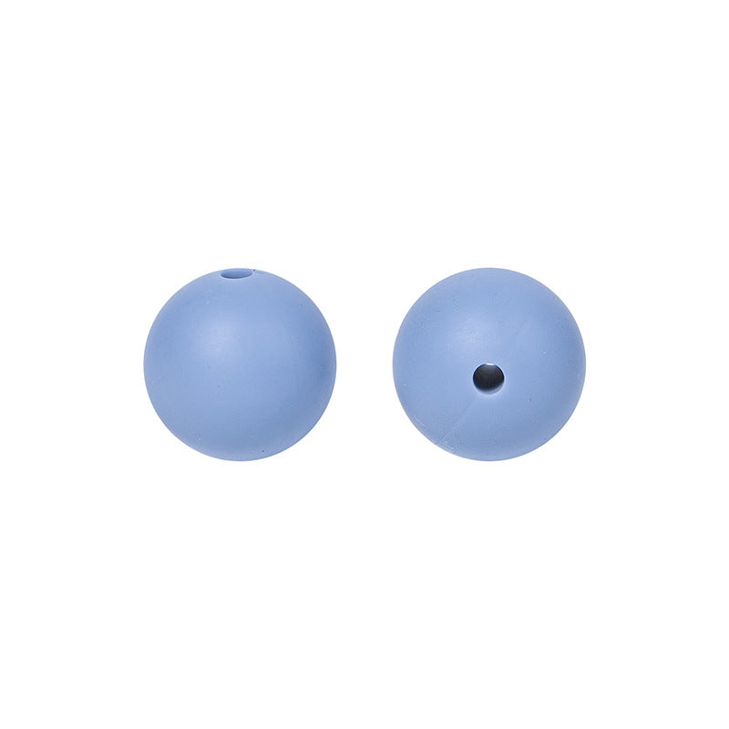 9 Mm Food Grade Silicone Beads Colored Round Loose Beads Handmade DIY Beaded Bracelet Pacifier Chain Accessories Spot Wholesale