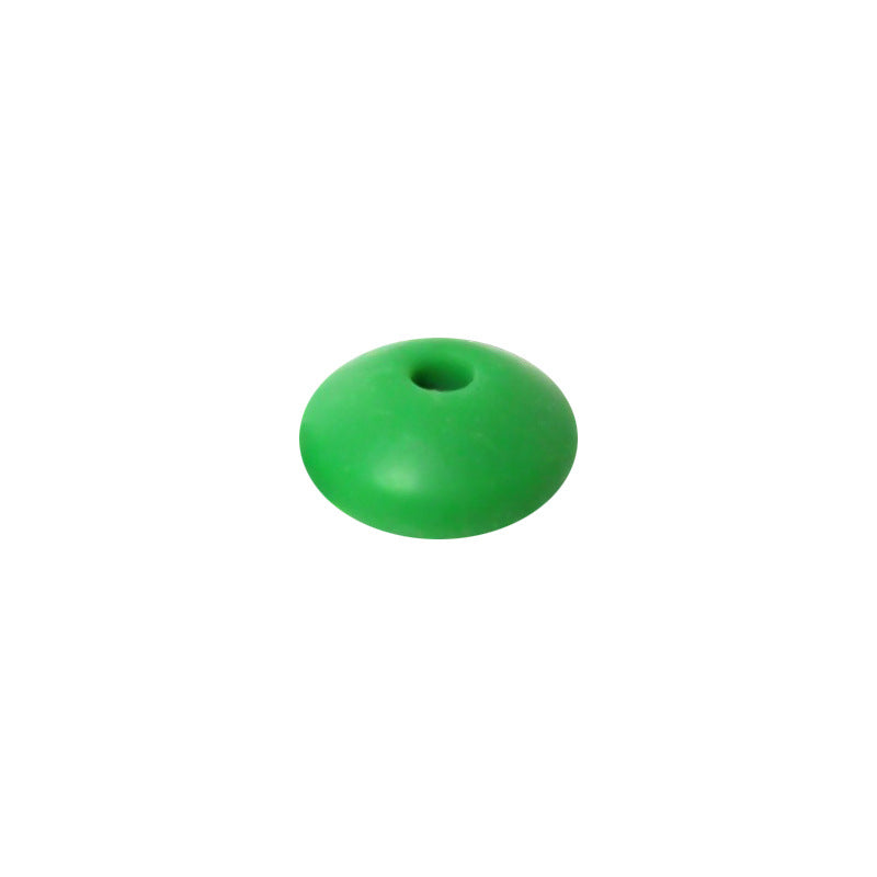 Spot Silicone Beads European and American Jewelry 12mm Small Beads DIY Necklace Beaded Oval Lentil Loose Beads Wholesale #51-100