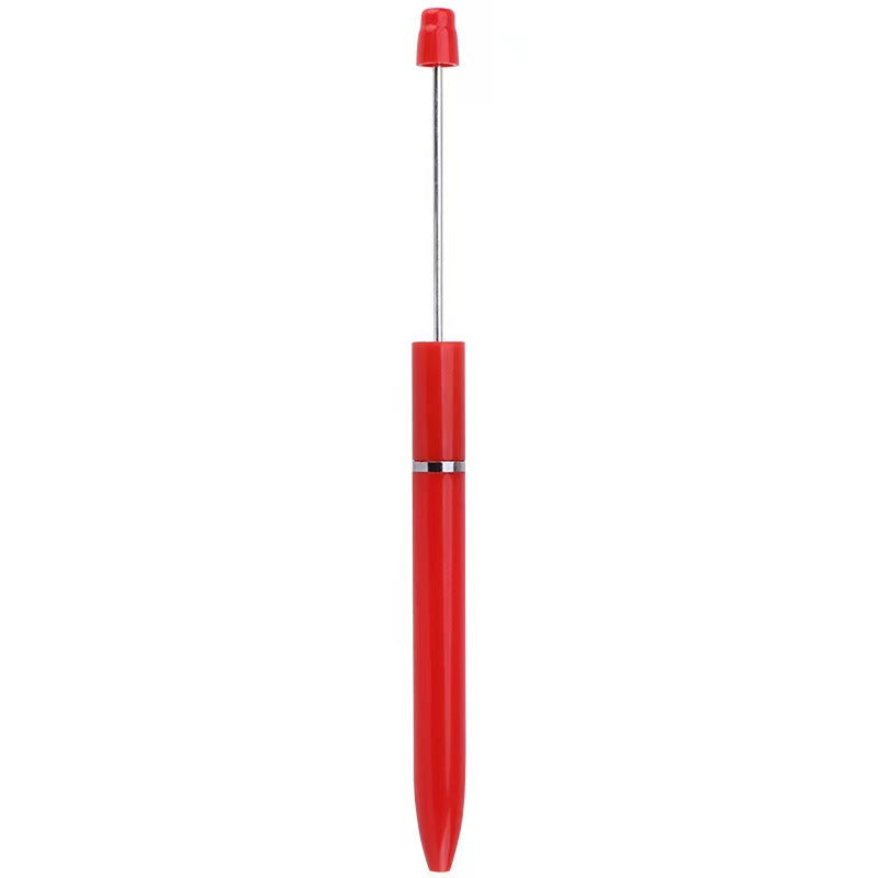 Long bead pen DIY handmade beaded plastic ballpoint pen, creative and personalized long bead string gift pen wholesale