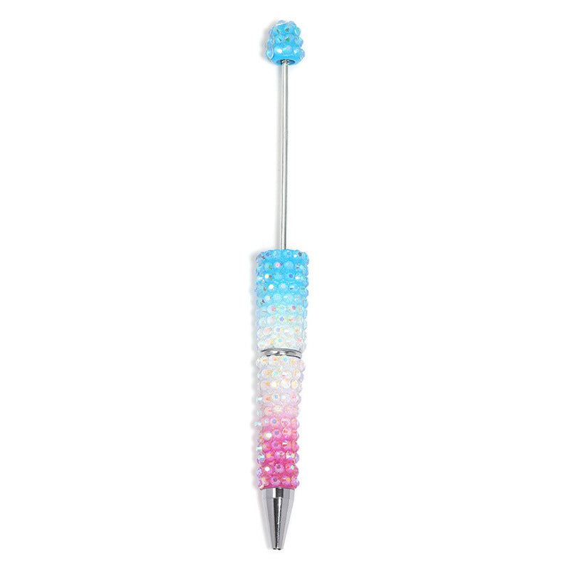 New full diamond bead pen high value gradual change resin diamond bead pen DIY creative hand paste drill bead pen