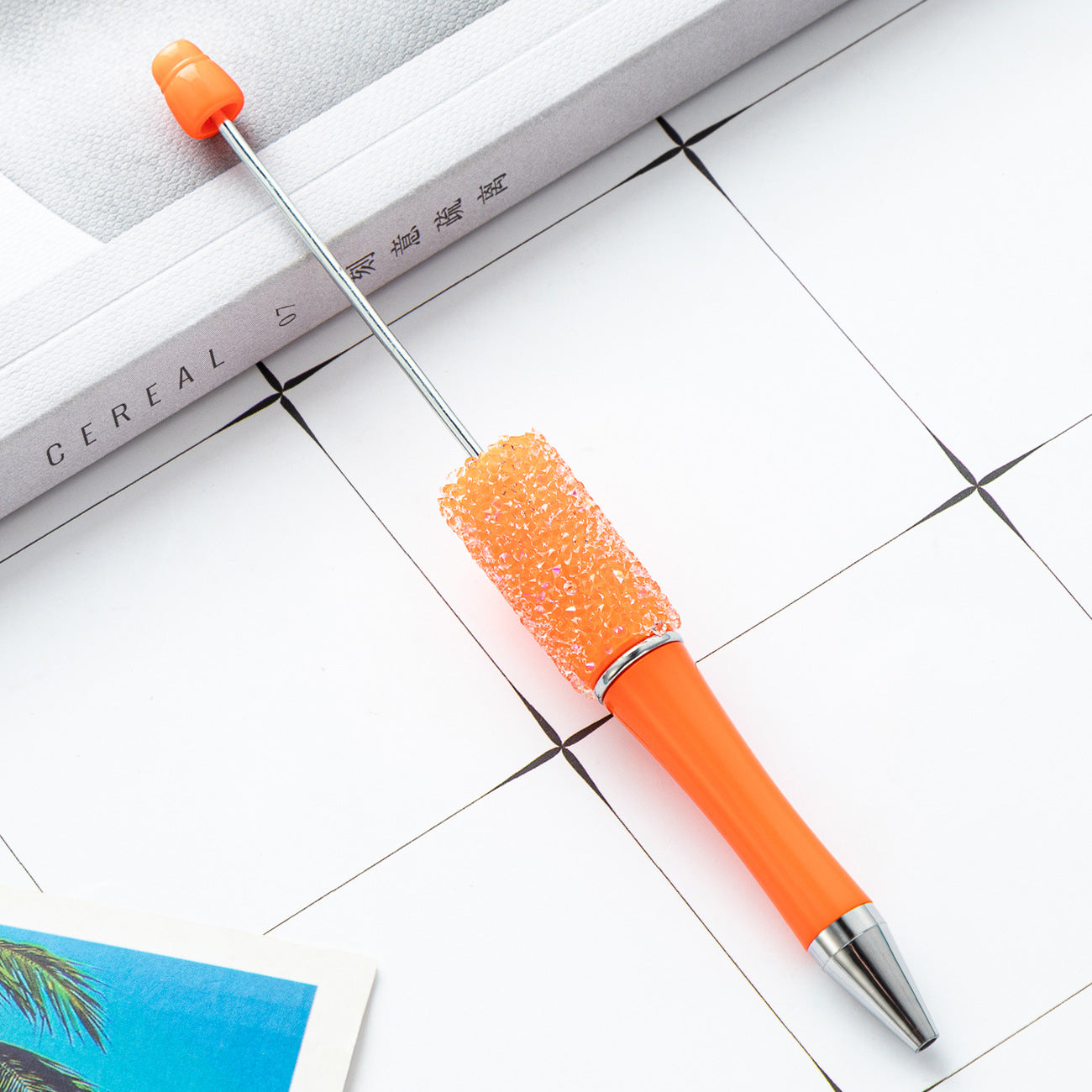 Creative multi-color sugar bead pen new gypsy diamond pen handmade DIY bead pen advertising gift ballpoint pen
