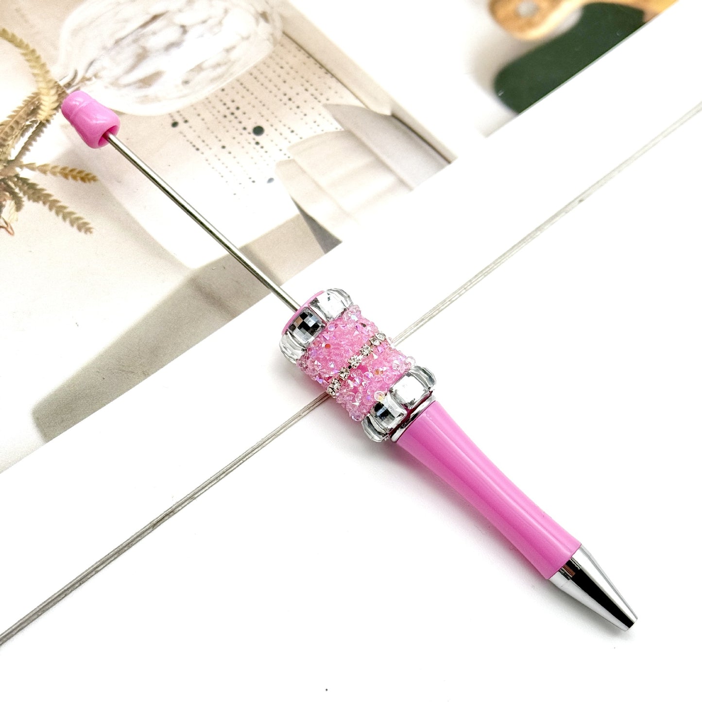 New DIY sugar bead pen, large sugar cube diamond sugar rhinestone heavy industry ballpoint pen premium advertising gift pen