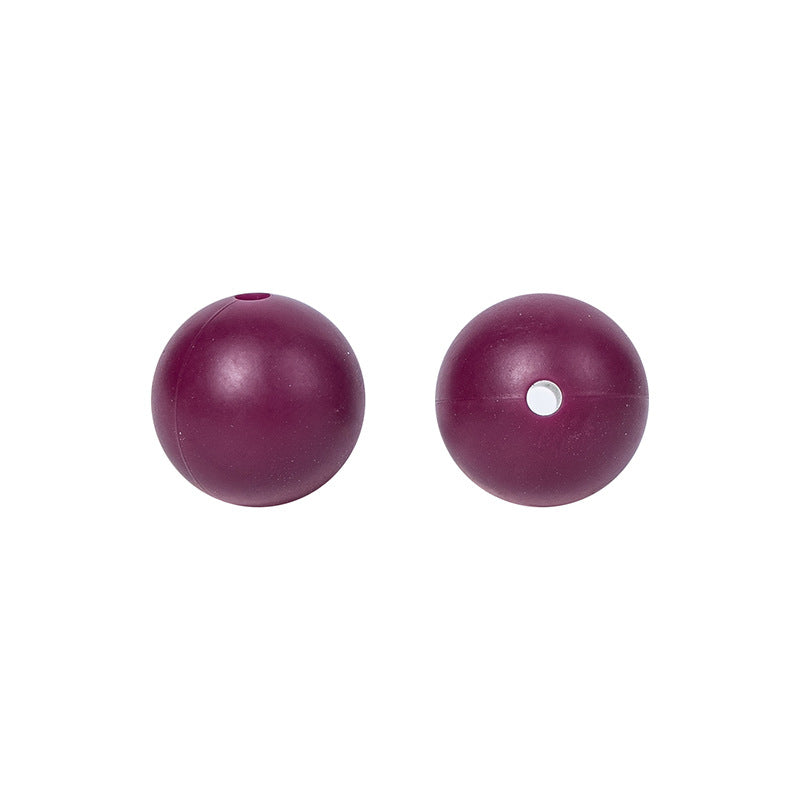 9 Mm Food Grade Silicone Beads Colored Round Loose Beads Handmade DIY Beaded Bracelet Pacifier Chain Accessories Spot Wholesale