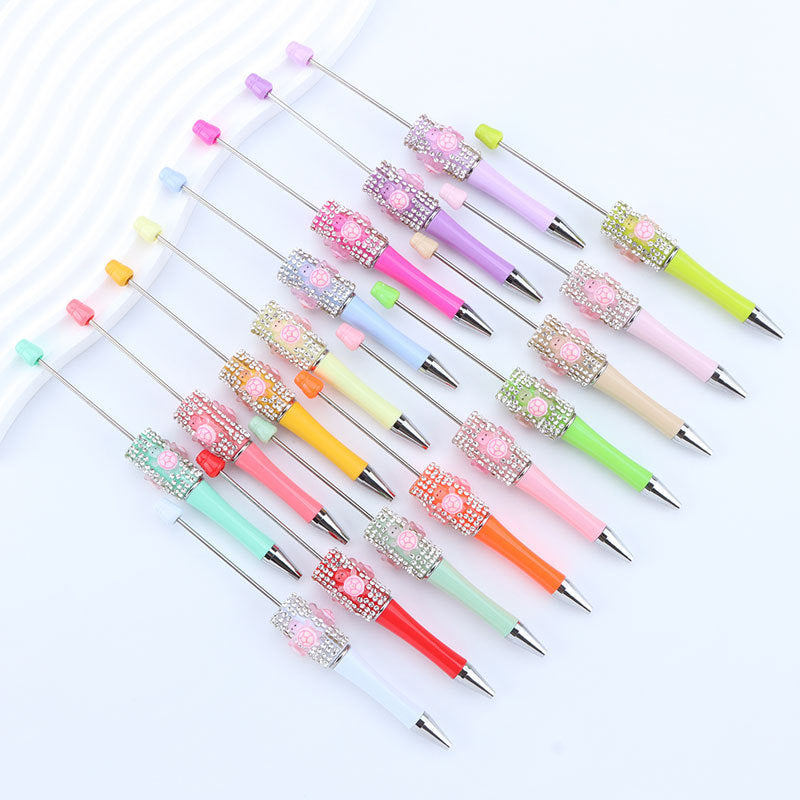 DIY turtle broken diamond bead pen Internet celebrity turtle dream turtle super cute turtle diamond pen bead round bead cute pen