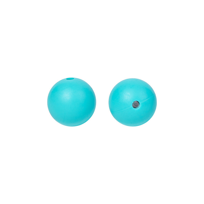 9 Mm Food Grade Silicone Beads Colored Round Loose Beads Handmade DIY Beaded Bracelet Pacifier Chain Accessories Spot Wholesale