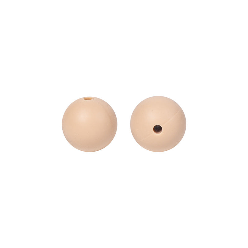 9 Mm Food Grade Silicone Beads Colored Round Loose Beads Handmade DIY Beaded Bracelet Pacifier Chain Accessories Spot Wholesale