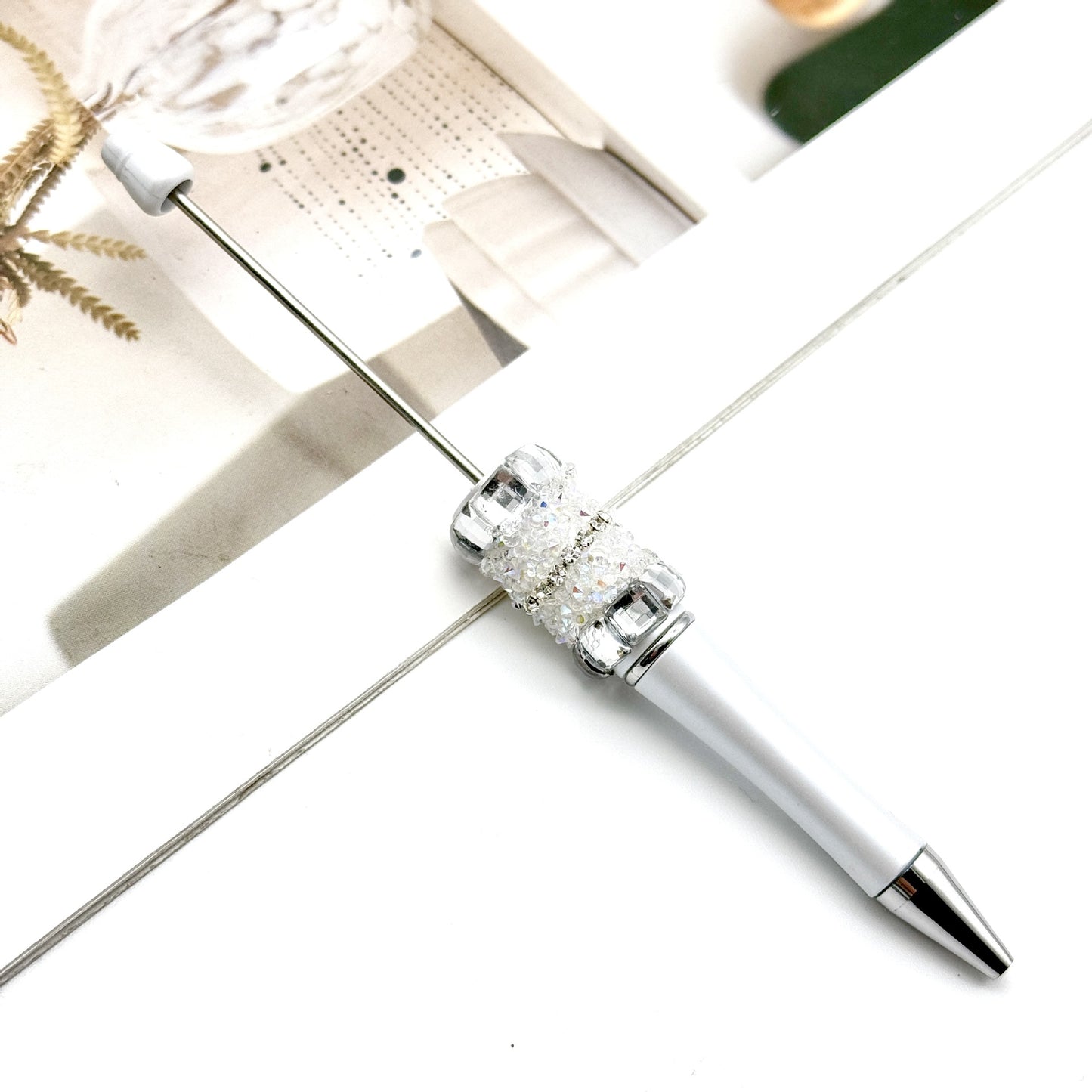 New DIY sugar bead pen, large sugar cube diamond sugar rhinestone heavy industry ballpoint pen premium advertising gift pen