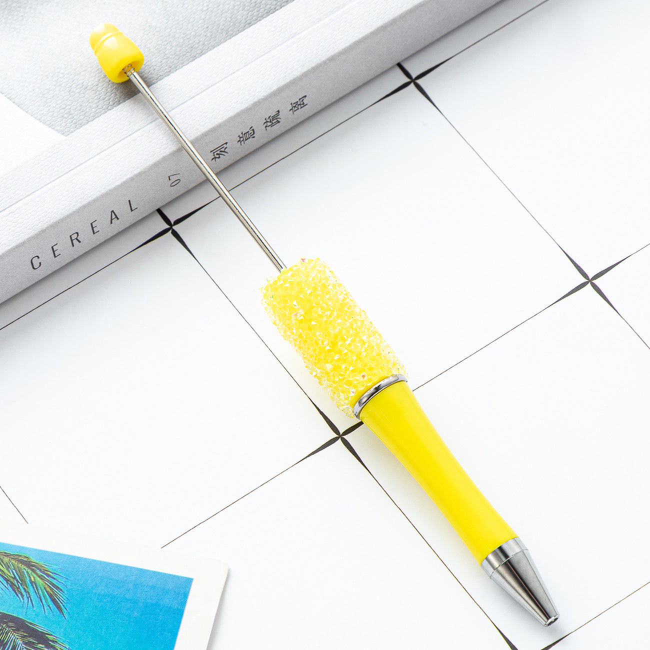 Creative multi-color sugar bead pen new gypsy diamond pen handmade DIY bead pen advertising gift ballpoint pen