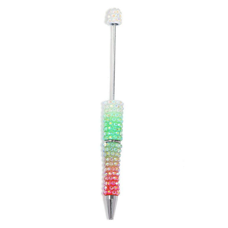 New full diamond bead pen high value gradual change resin diamond bead pen DIY creative hand paste drill bead pen
